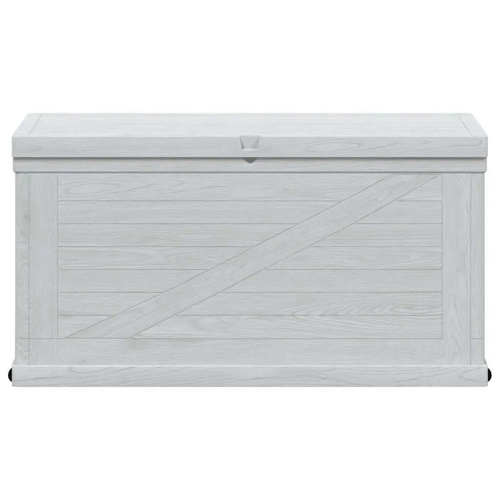 Garden Storage Box 420L Outdoor Indoor Weather Resistant Plastic Grey Container