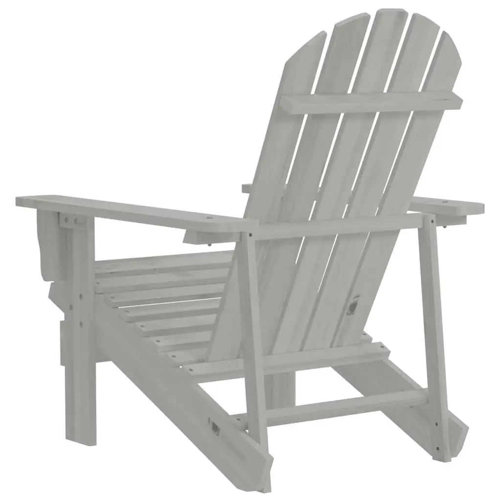 Garden Chair Vintage Inspired Solid Hardwood Grey Outdoor Armchair