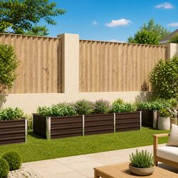 Your Ideal Brown Metal Planter Box for Outdoor Gardens