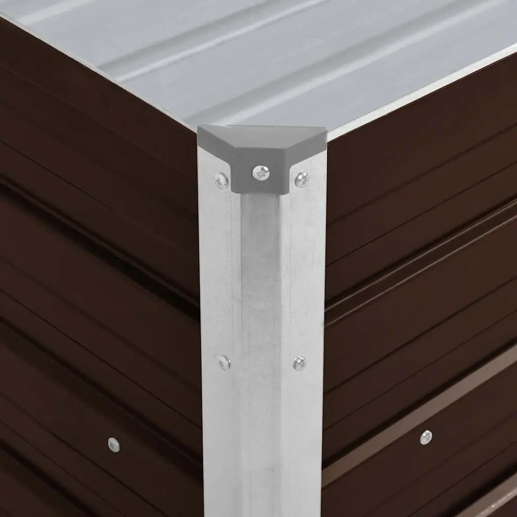 Garden Raised Bed Planter Galvanised Steel 100x40x45cm Outdoor Vegetable Flower Herb