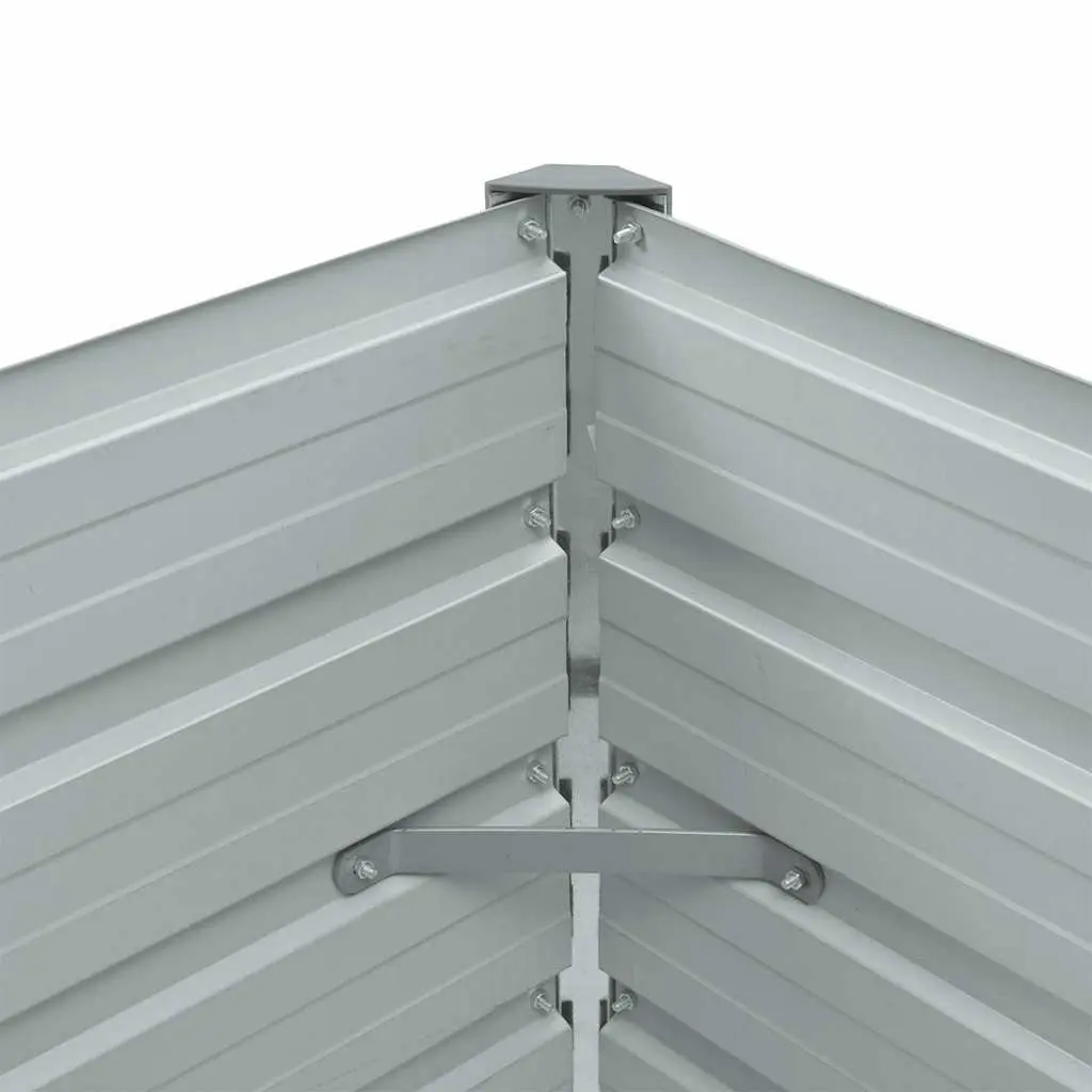 Raised Garden Bed Planter Galvanised Steel Anthracite Compact Size