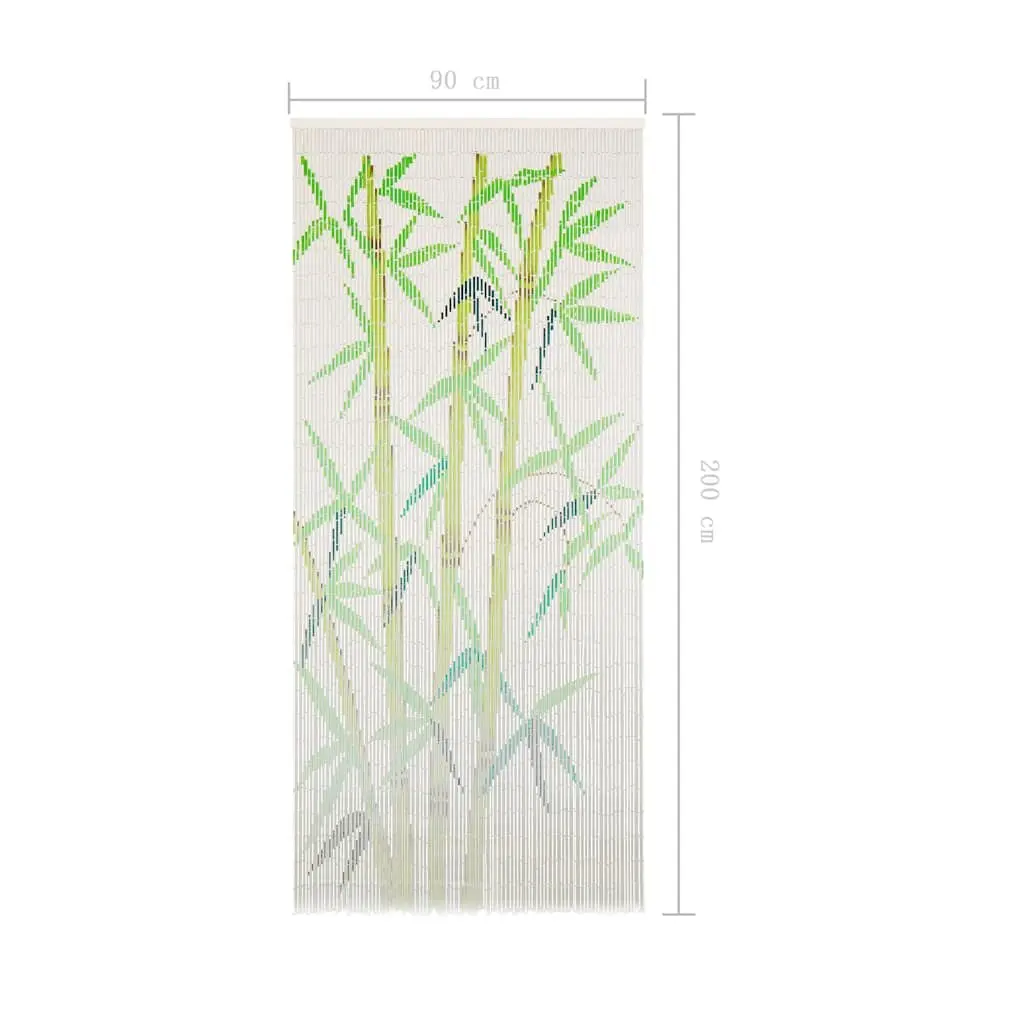 Insect Door Curtain Bamboo 90x200 cm Multicolour Window Screen Decor