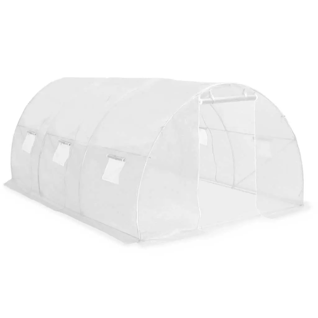 Greenhouse 13.5m² 450x300x200cm PE Mesh Ventilation Windows Garden Plant House