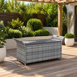 Your Friendly Outdoor Storage Bench with Cushion