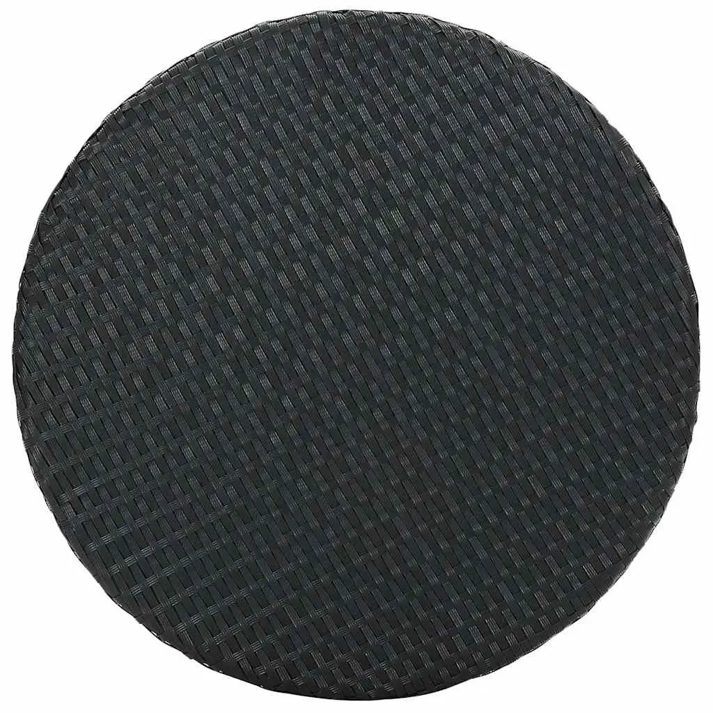 Black Rattan Table for Outdoor Living