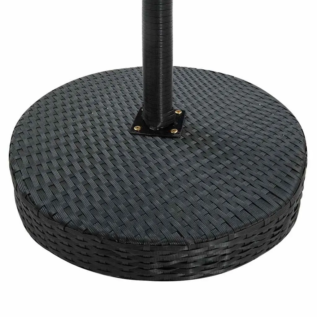Black Rattan Table for Outdoor Living