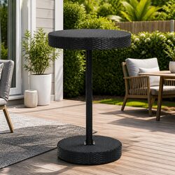 Friendly Black Outdoor Garden Table for All Occasions
