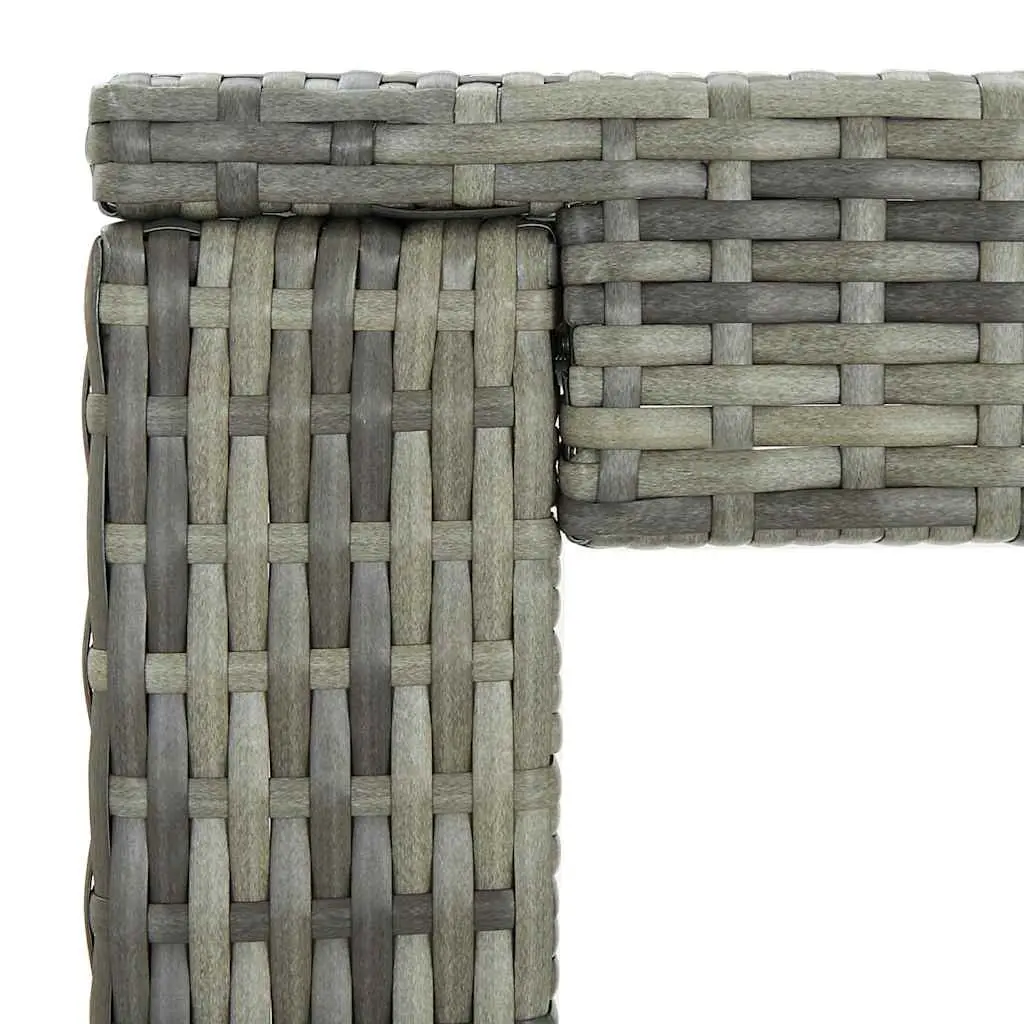 Outdoor Bar Table Grey 60.5x60.5x110.5 cm Garden Patio Furniture