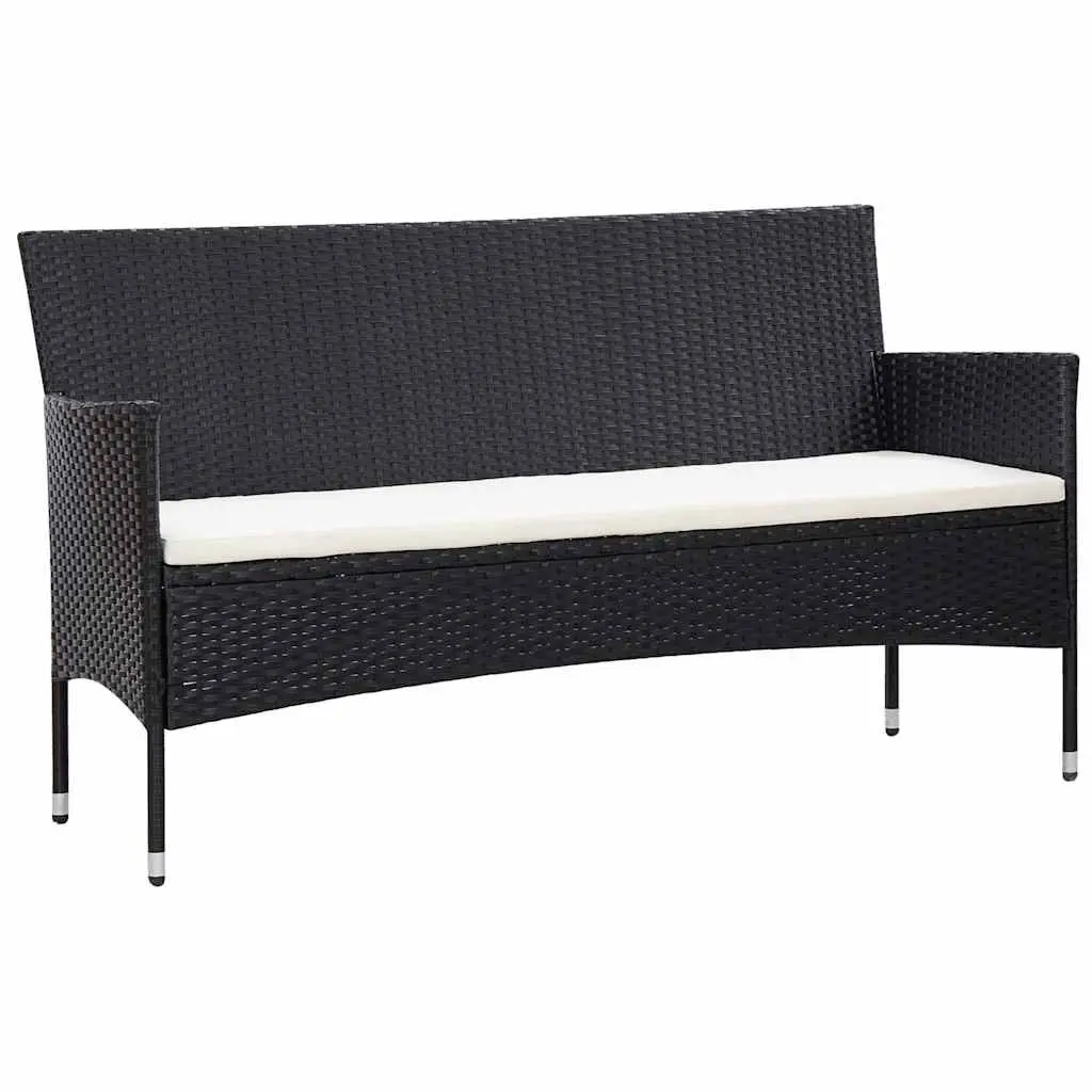 4 Piece Garden Lounge Set Outdoor Patio Furniture PE Rattan Sofa Table Cushions