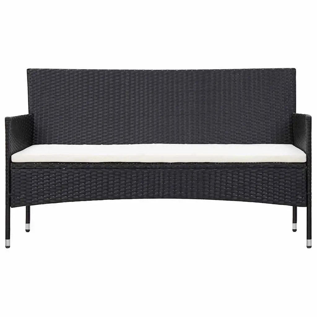 4 Piece Garden Lounge Set Outdoor Patio Furniture PE Rattan Sofa Table Cushions