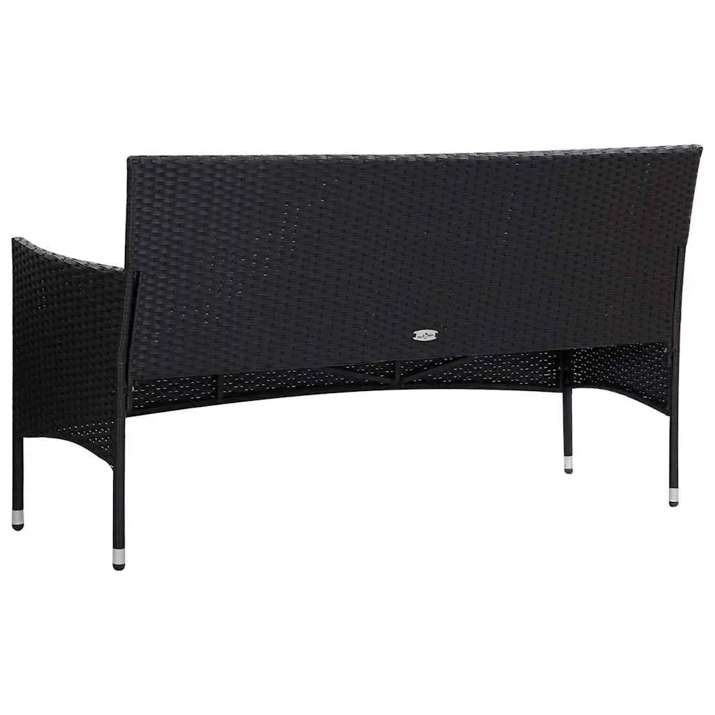 4 Piece Garden Lounge Set Outdoor Patio Furniture PE Rattan Sofa Table Cushions