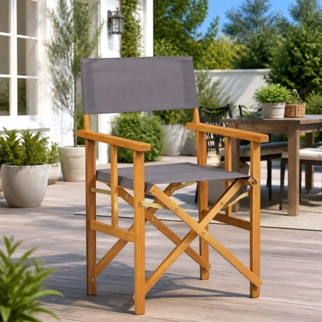 Folding Director's Chair for Outdoor Fun