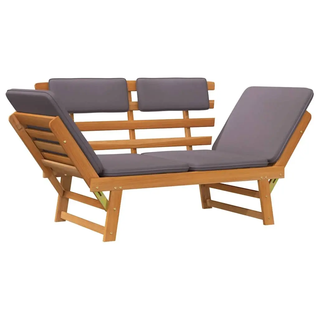 Outdoor Garden Daybed Bench Convertible 190cm with Removable Cushions