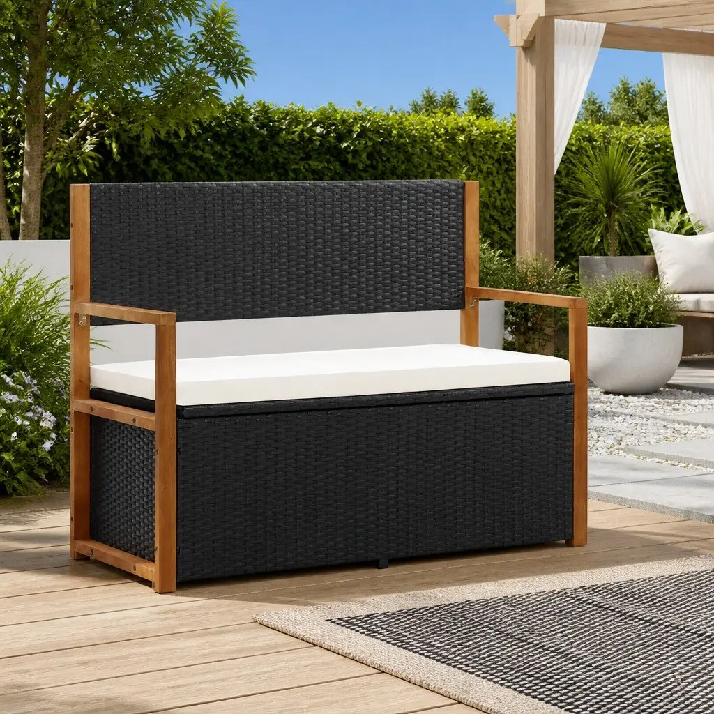 115cm Outdoor Storage Bench