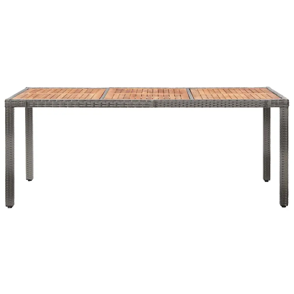 9 Piece Grey Outdoor Dining Set