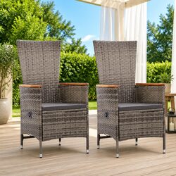 Charming Grey Armchairs for Your Outdoor Comfort