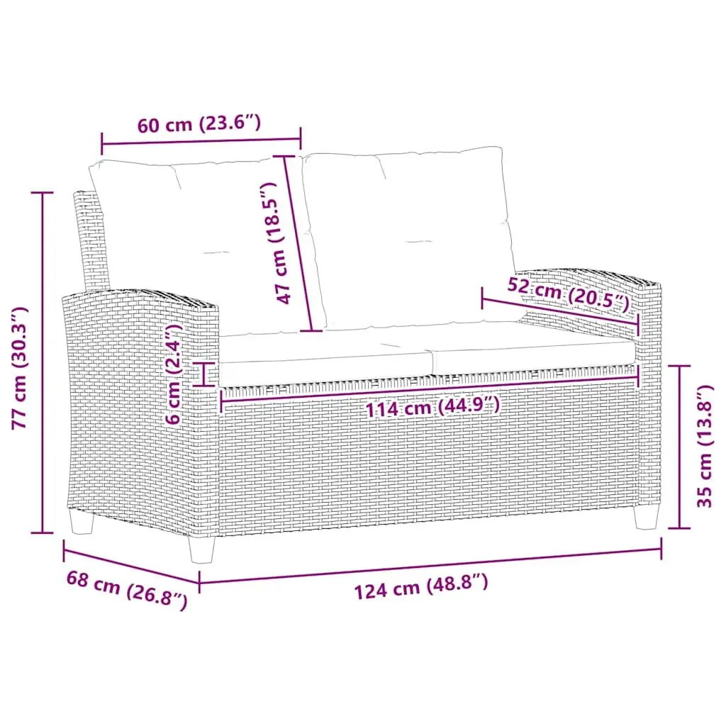 Outdoor Sofa for Two