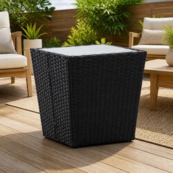 Friendly Black Tea Table for Your Outdoor Enjoyment