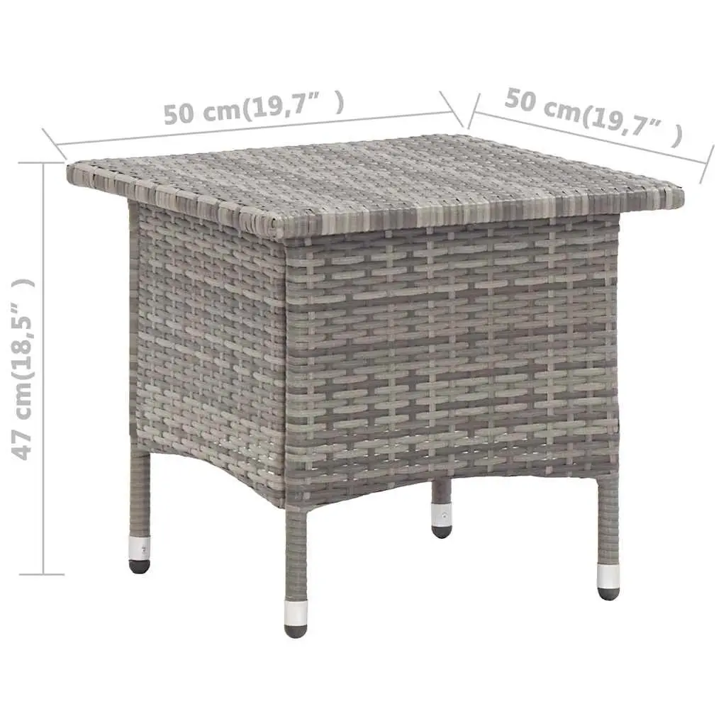 Grey Tea Table for Outdoor Relaxation