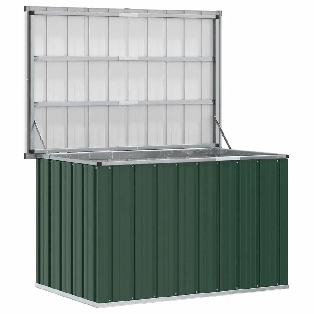 Garden Storage Box Green Sturdy Galvanised Steel 109 x 67 x 65 cm
