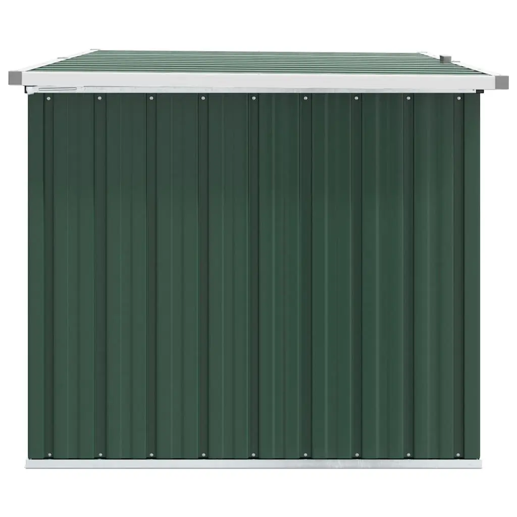 Garden Storage Box Galvanised Steel Frame 149x99x93cm Outdoor Patio Deck Chest Furniture Green