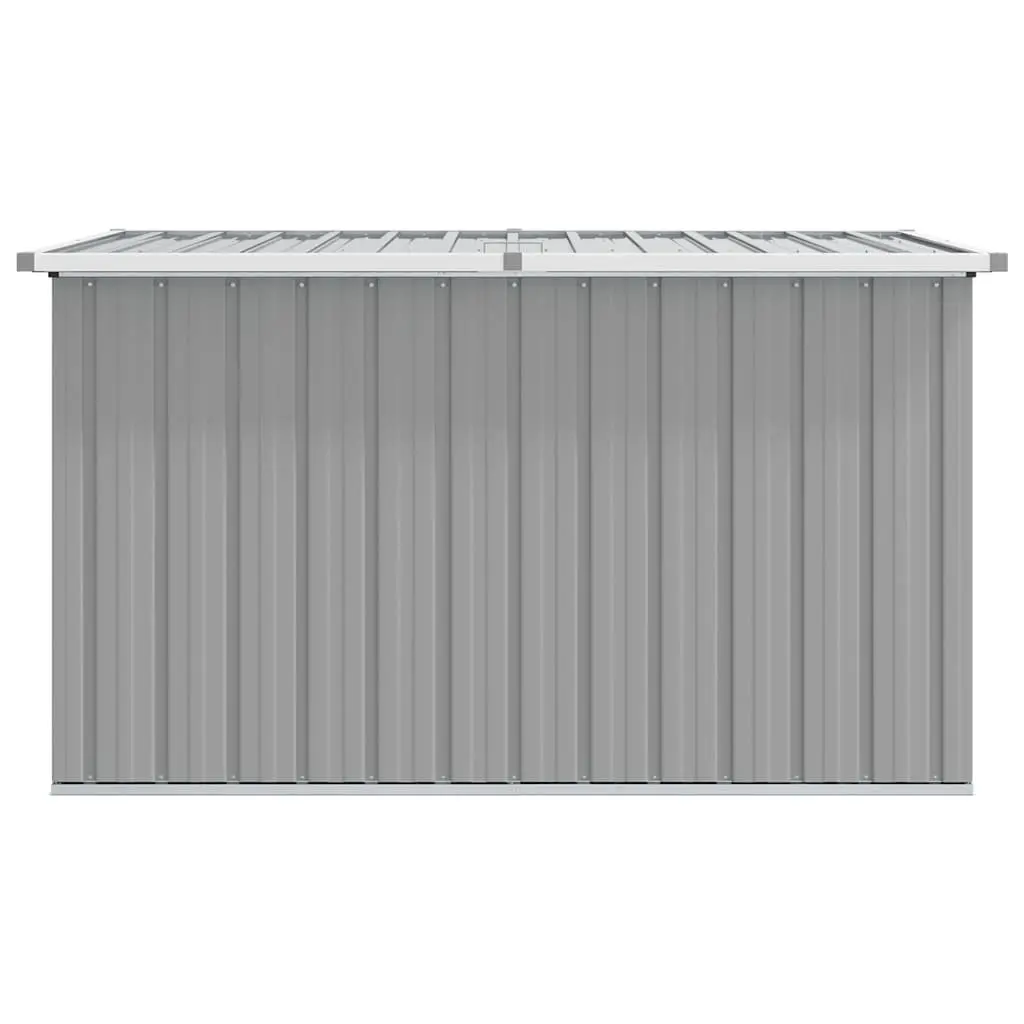 Garden Storage Box Grey Galvanised Steel 149x99x93 cm