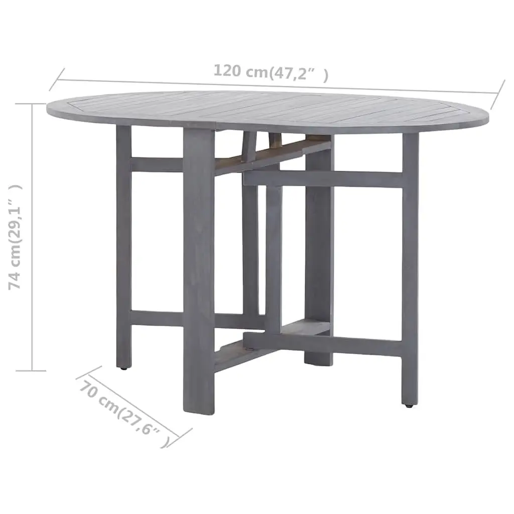 Outdoor Dining Table in Grey