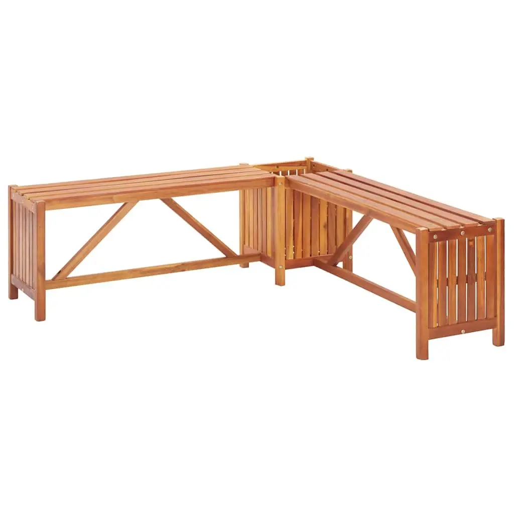 Garden Bench with Planter Box