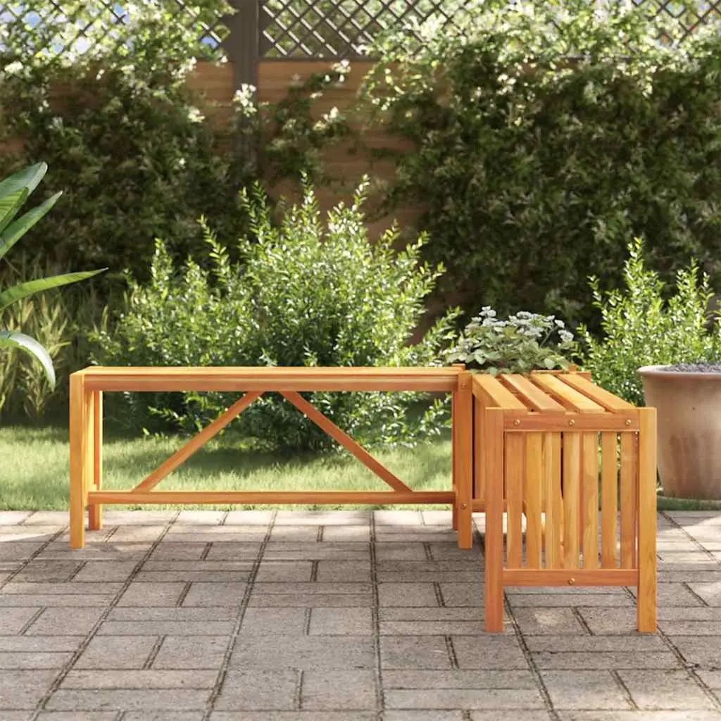 Garden Bench with Planter Box