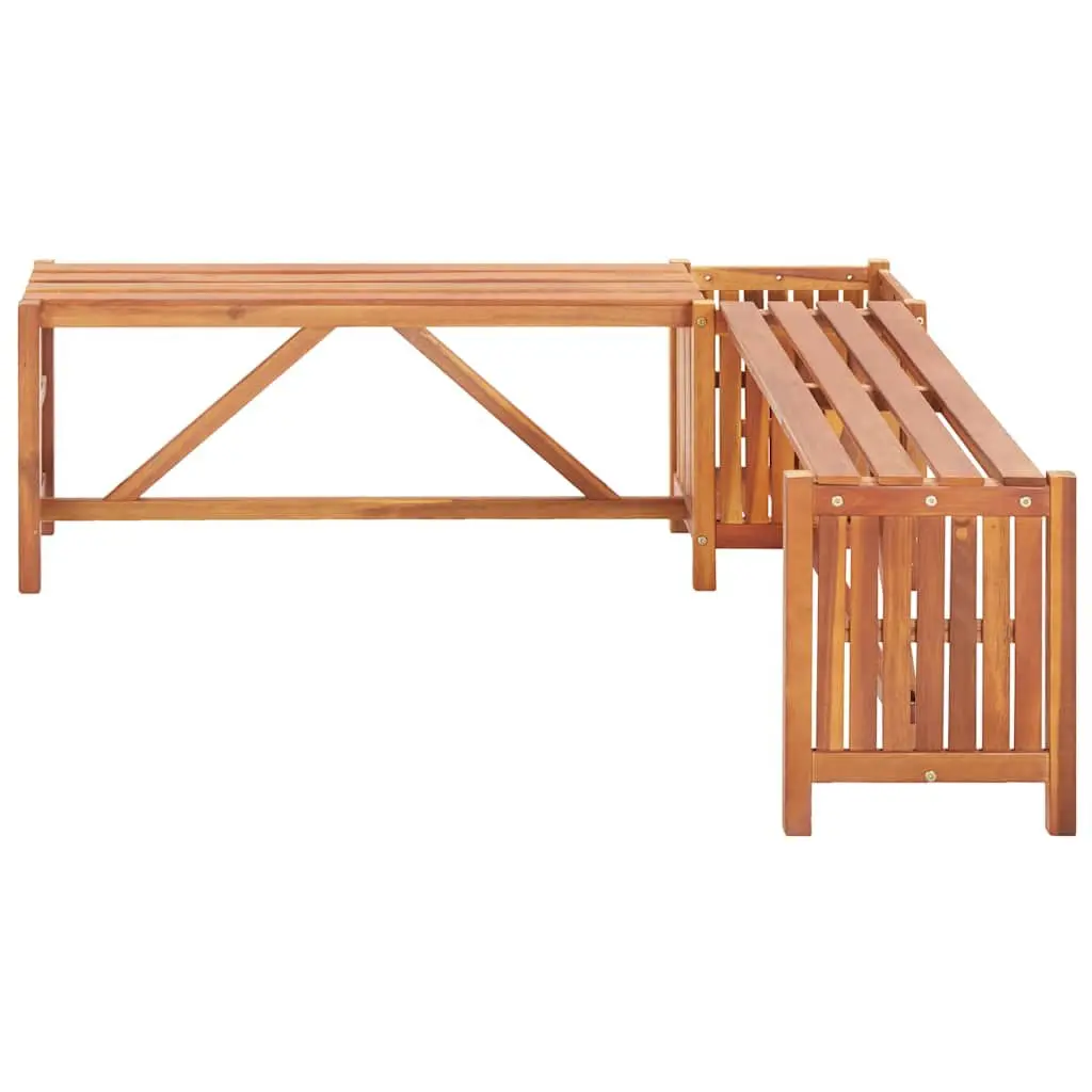 Garden Bench with Planter Box