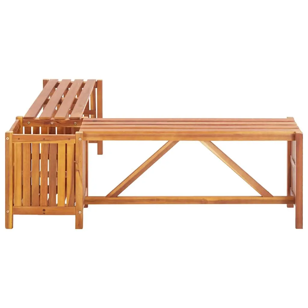 Garden Bench with Planter Box