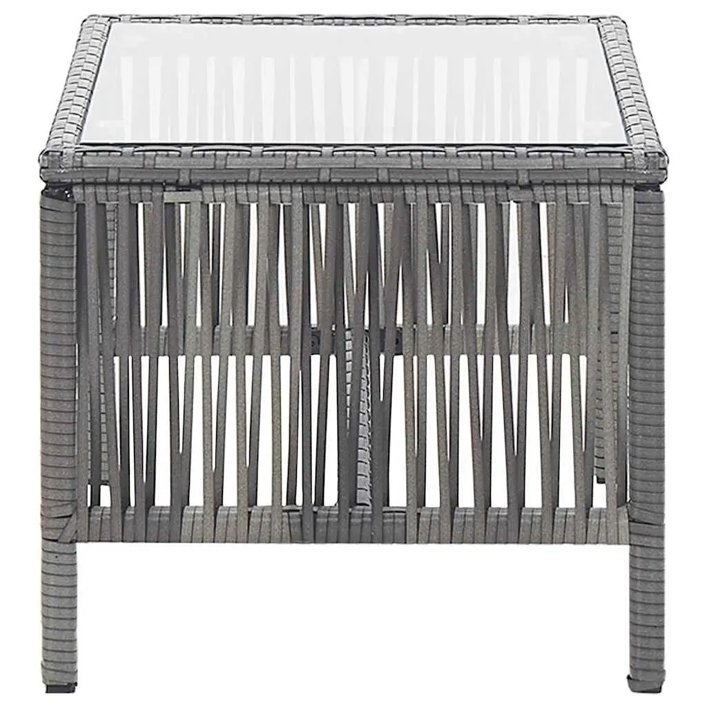 Garden Lounge Set Rattan Outdoor Furniture 4 Piece Patio Sofa Bench Chairs Table