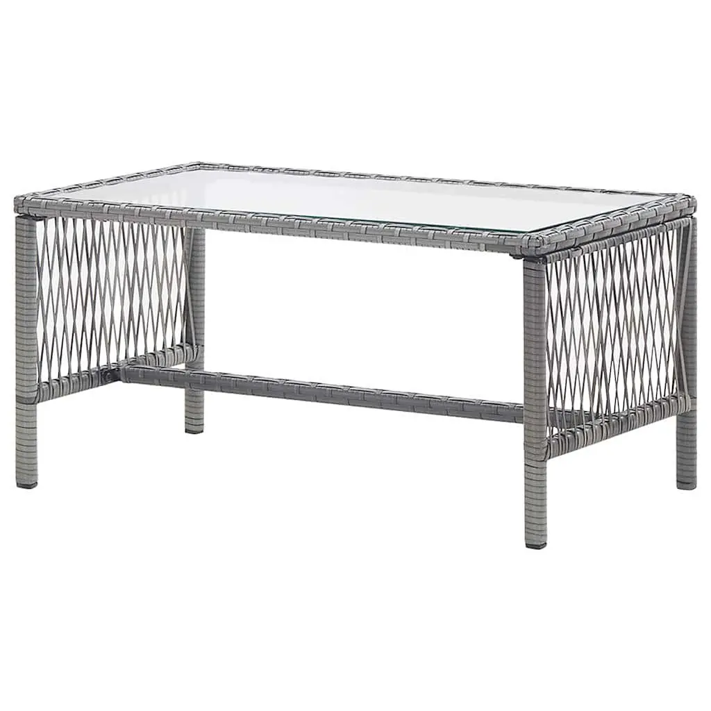 Garden Lounge Set Rattan Outdoor Furniture 4 Piece Patio Sofa Bench Chairs Table