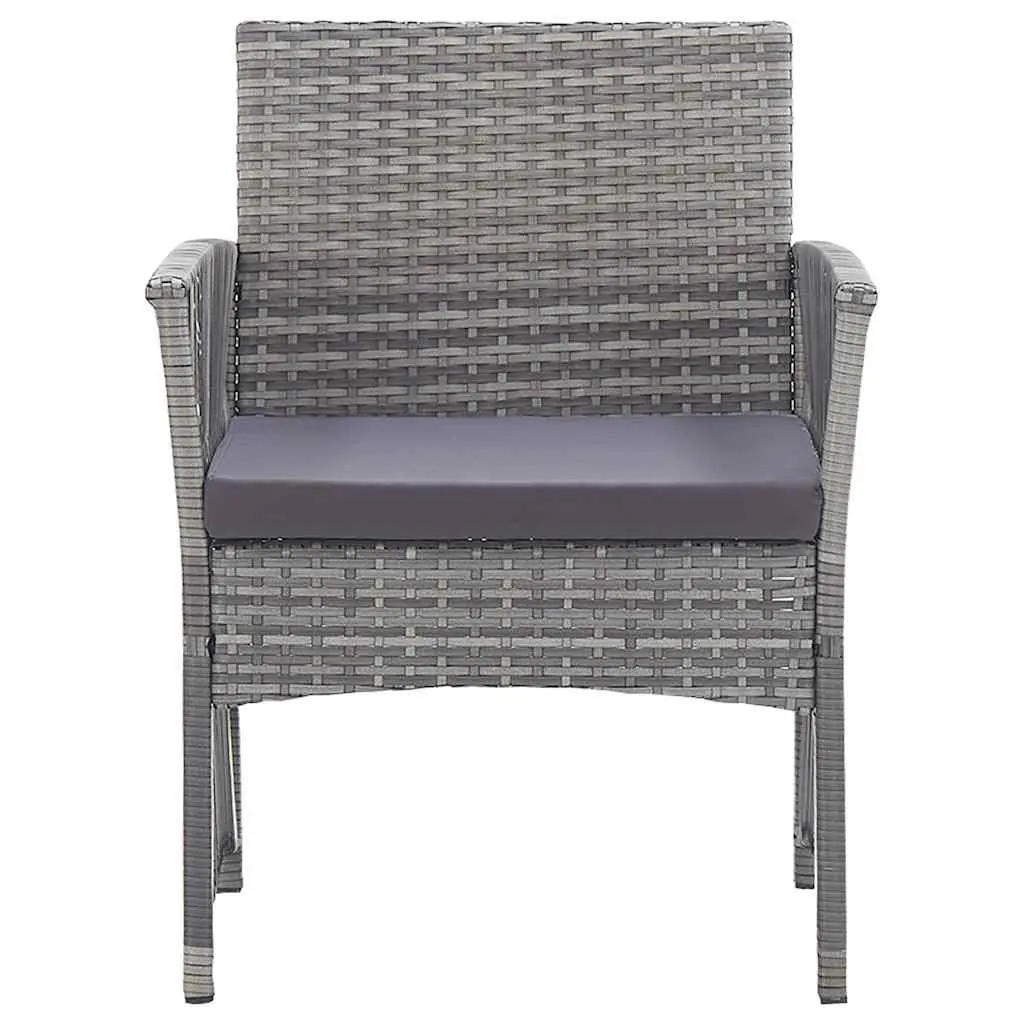 Garden Lounge Set Rattan Outdoor Furniture 4 Piece Patio Sofa Bench Chairs Table