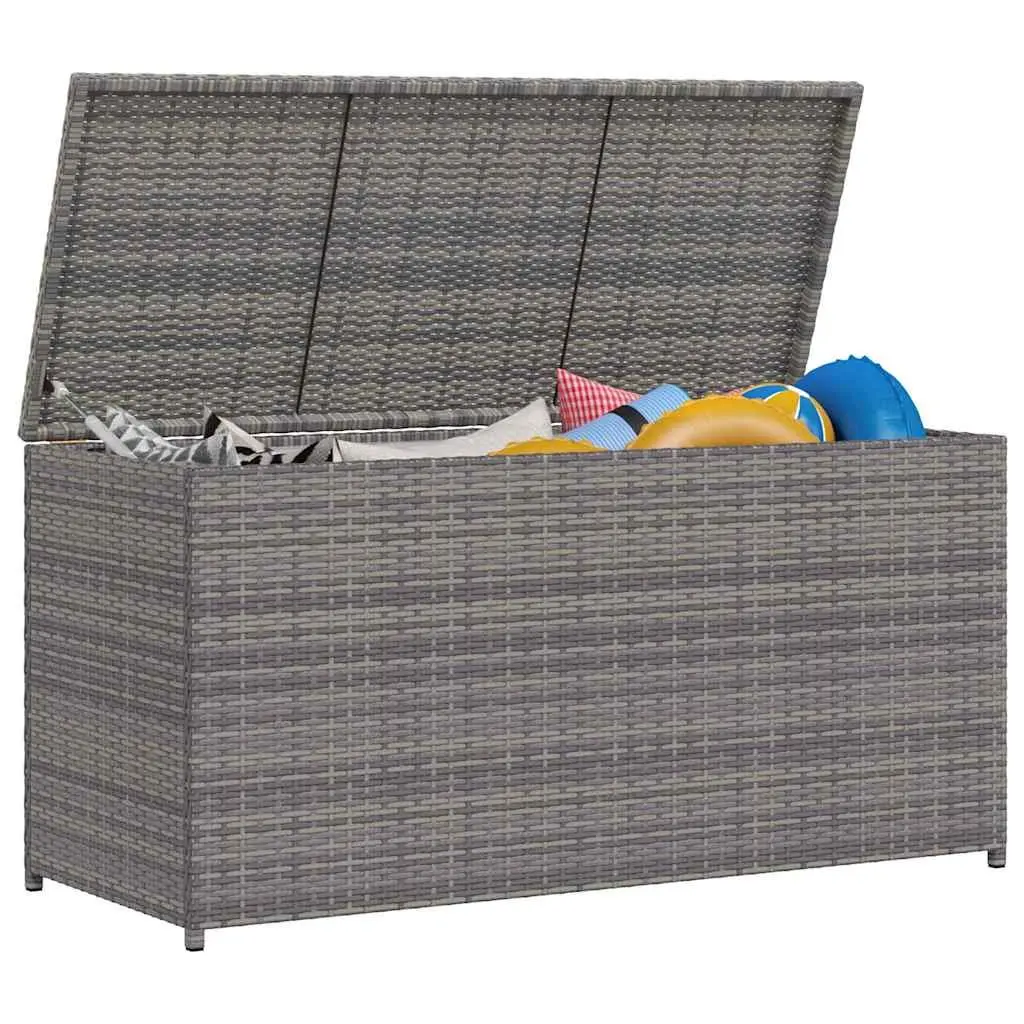 Grey Storage Chest for Outdoor Organization
