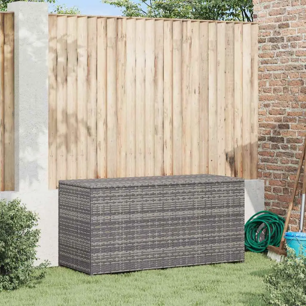 Grey Storage Chest for Outdoor Organization