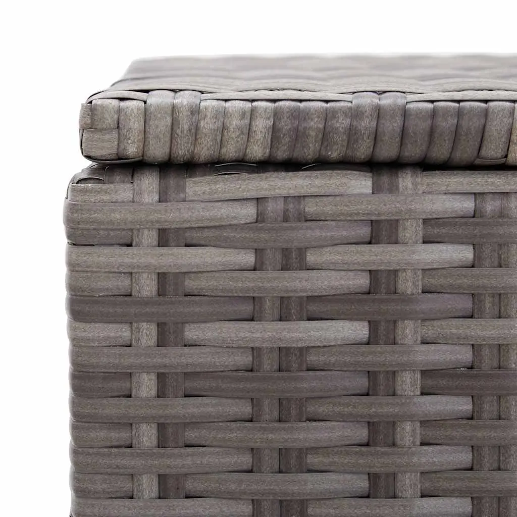 Garden Storage Box Grey 150x50x60cm Outdoor Rattan Chest Bench Furniture