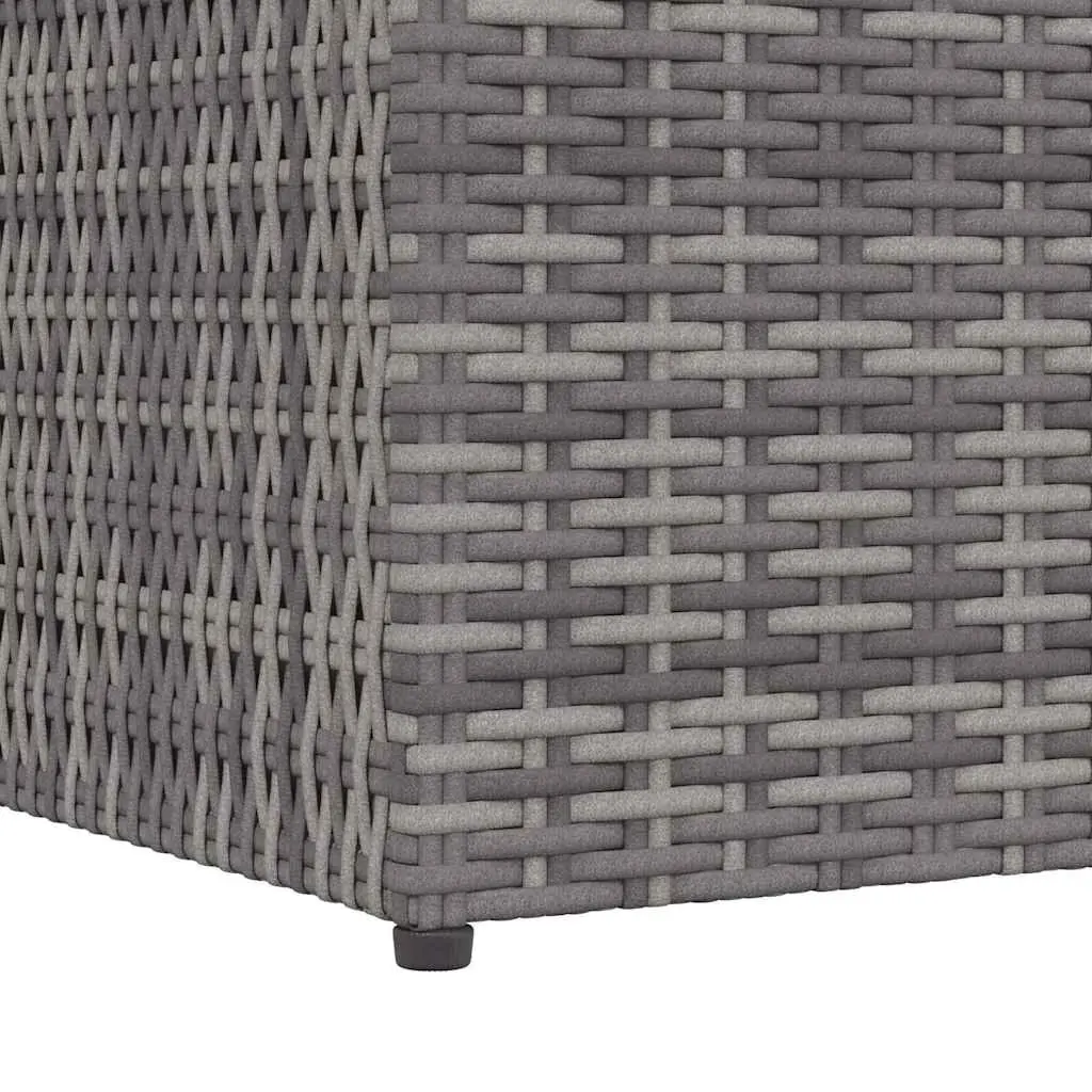 Outdoor Storage Box Grey Poly Rattan Weather-resistant 150 x 100 x 100 cm