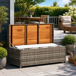 Your Perfect 120cm Grey Outdoor Storage Bench