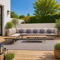 Your 8-Seater Outdoor Lounge Set Awaits!