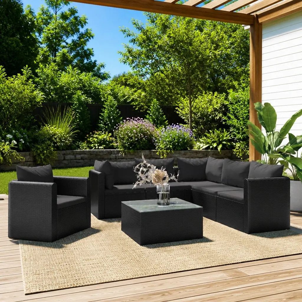 7 Piece Outdoor Sectional Sofa Set
