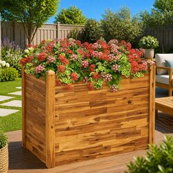 Create Your Own Garden with This Wooden Planter Box