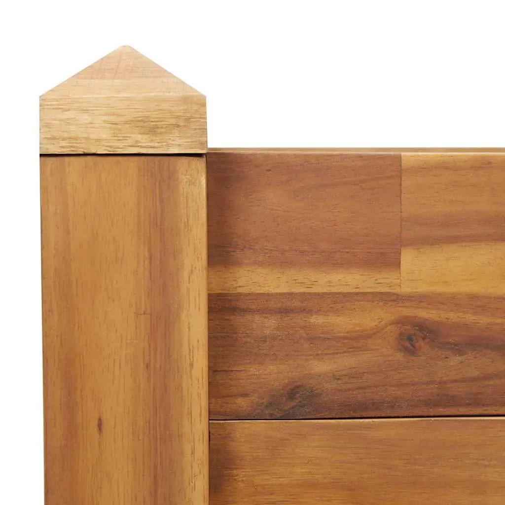 Wooden Raised Garden Bed Weather Resistant 110 x 60 x 84 cm