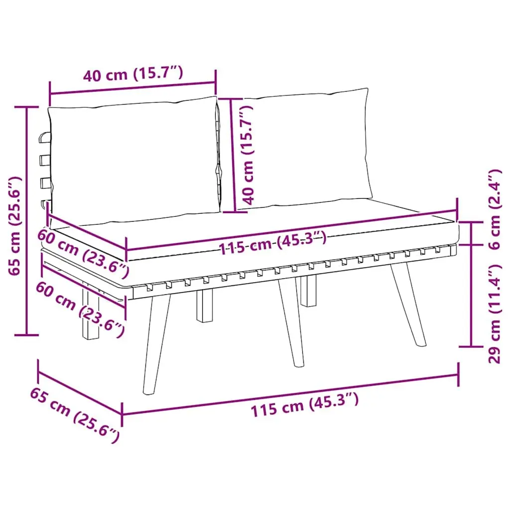 115cm Garden Bench