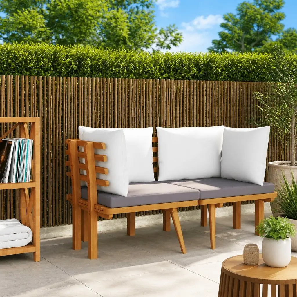 Garden Corner Sofa Outdoor Sectional Seating Unit Brown