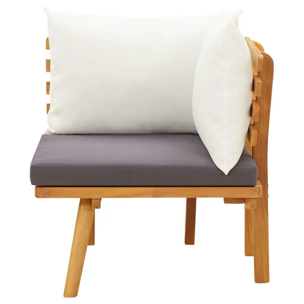 Garden Corner Sofa Outdoor Sectional Seating Unit Brown