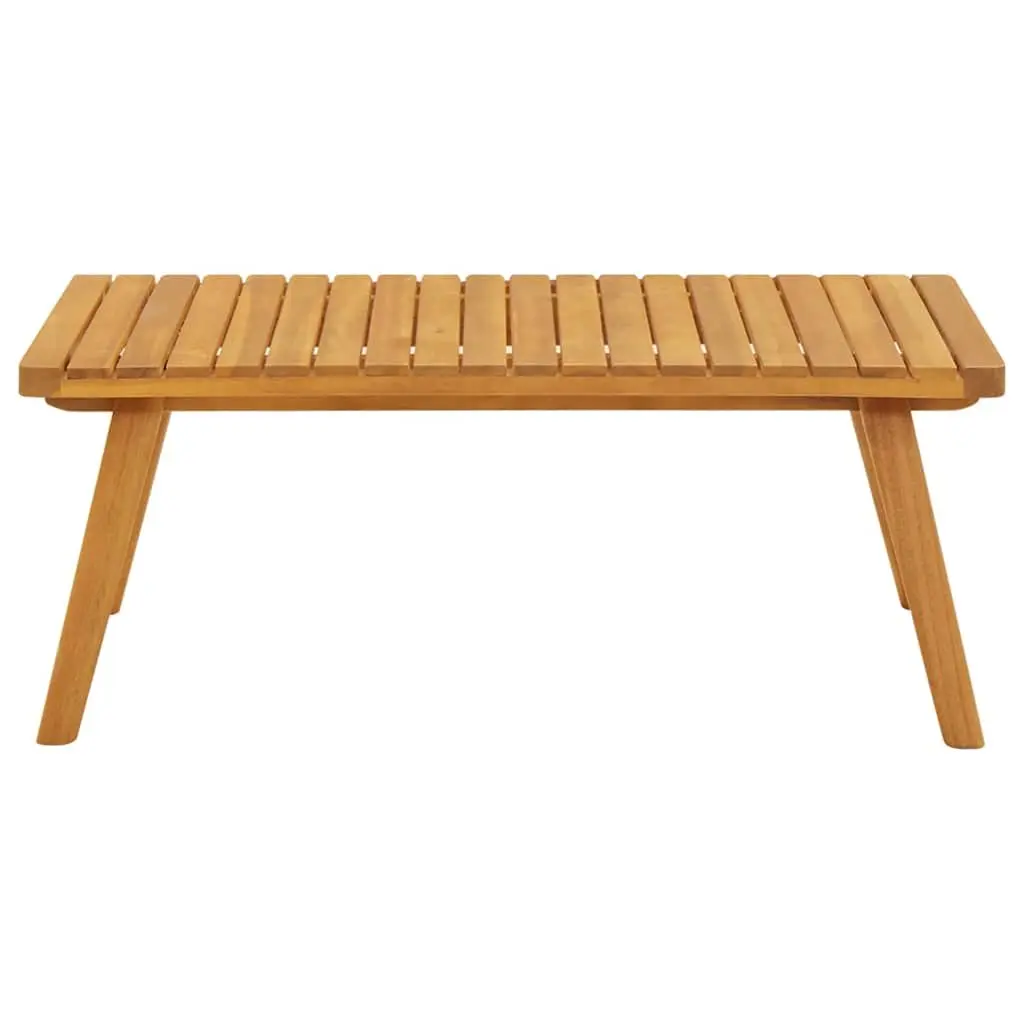 Outdoor Coffee Table 90x55x35cm Slatted Tabletop Garden Patio Furniture Brown