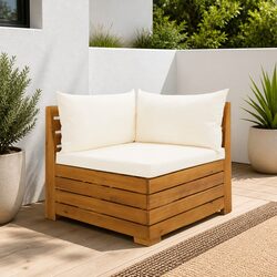 Enjoy Comfort with Our Friendly Wooden Corner Sofa