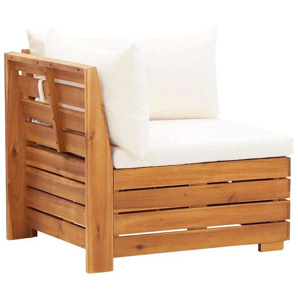 Wooden Corner Sofa Outdoor Garden Sectional Modular Seating with Removable