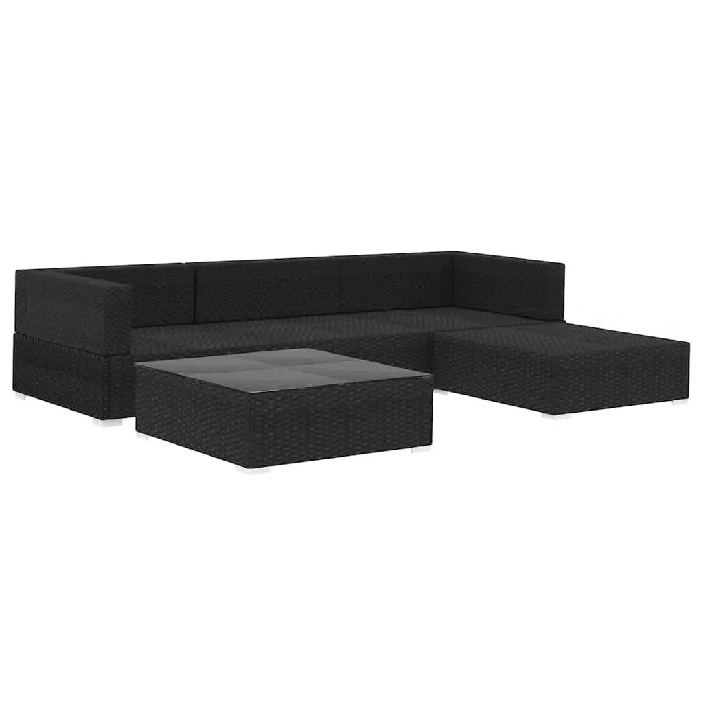 5 Piece Garden Lounge Set with Cushions